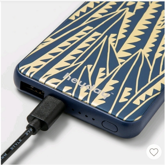 NWT heyday 6000mAh Power Bank - Art Deco - Picture 2 of 3